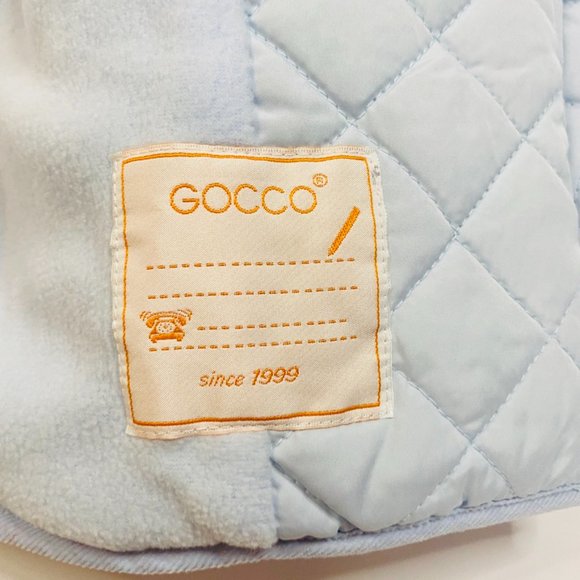 Gocco Quilted Baby Blue Jacket with detachable hood Size 18-24 months - Picture 6 of 6